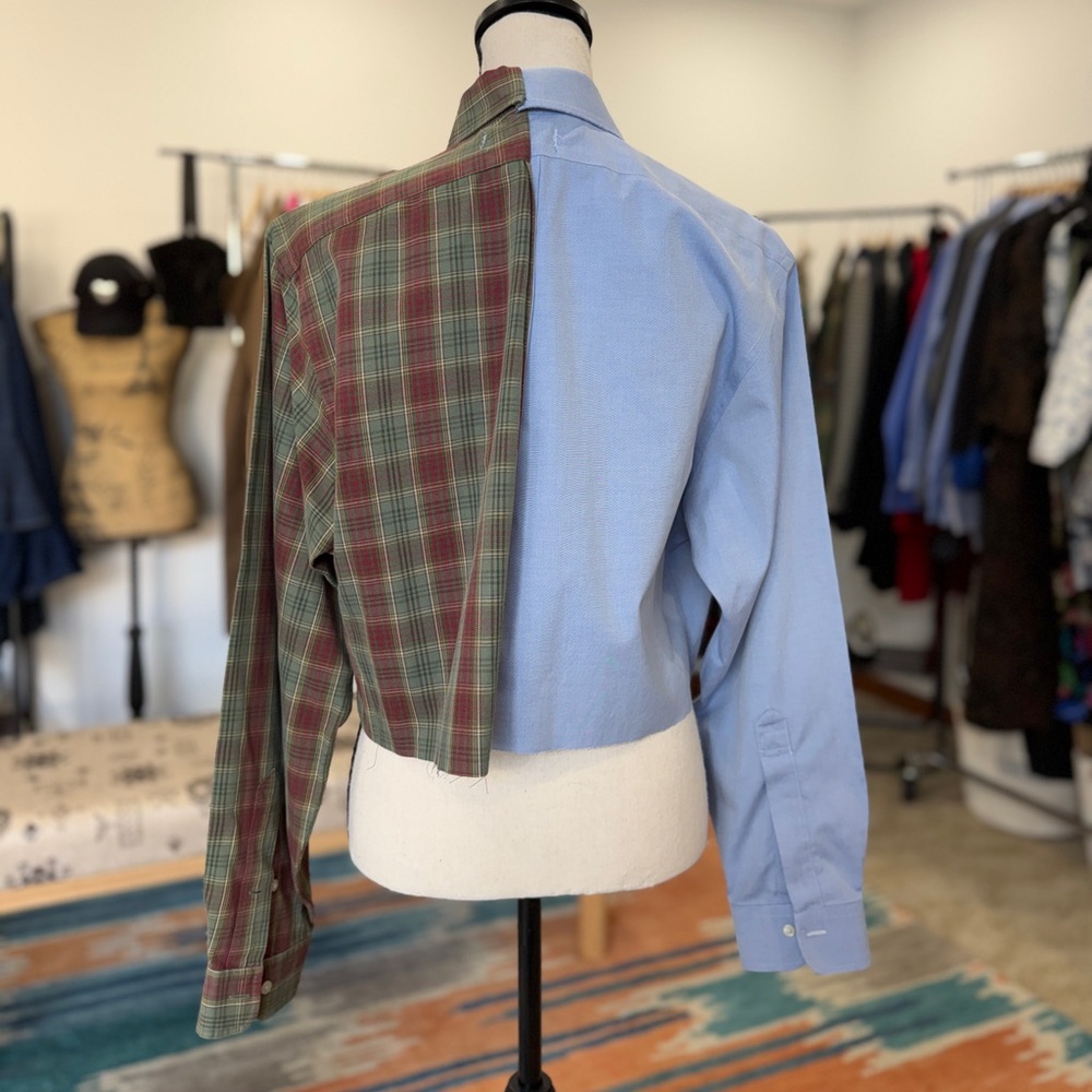Reworked Unisex Button Down Shirt - Picture 3 of 9